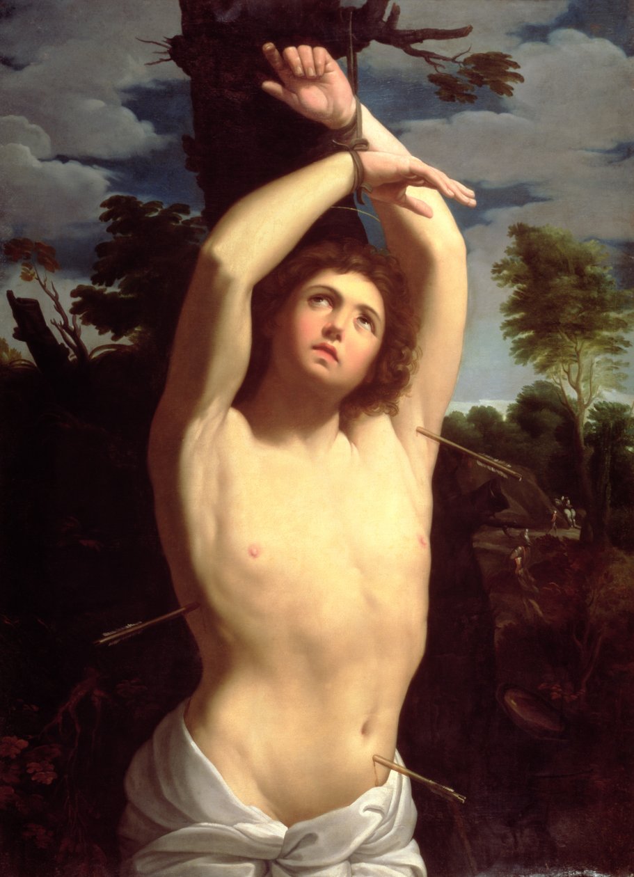 Sint Sebastiaan door Guido after Reni
