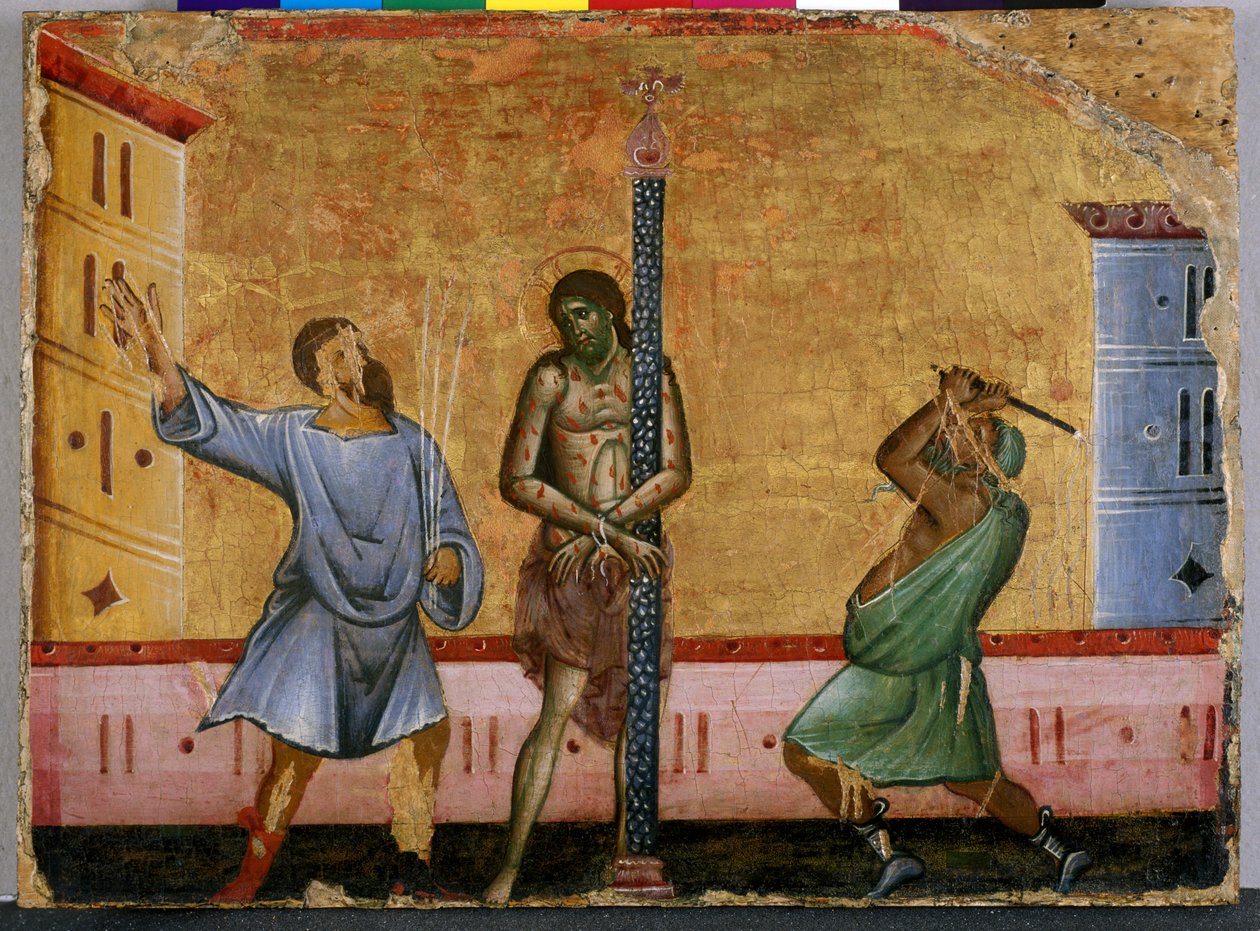 De Geseling van Christus door Guido da Siena