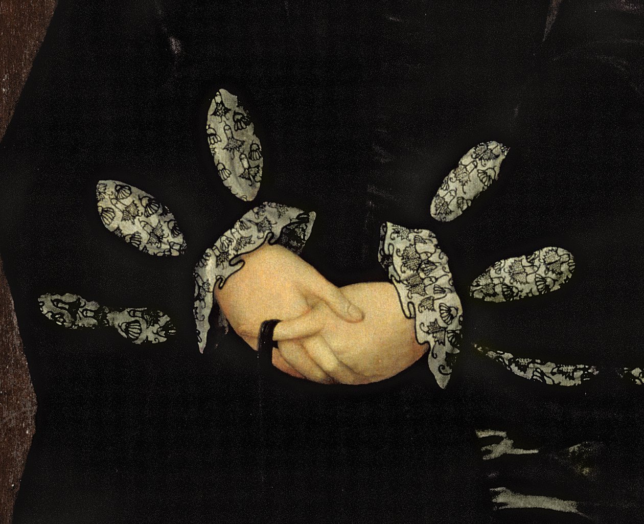 Blackwork borduurwerk, c.1546 (detail) door Guillaume Scrots