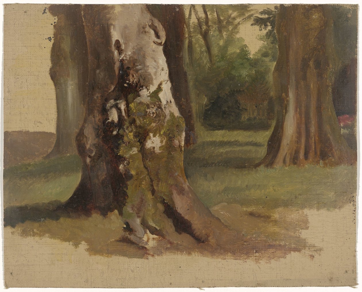 Boomstammen door Guillaume Anne van der Brugghen