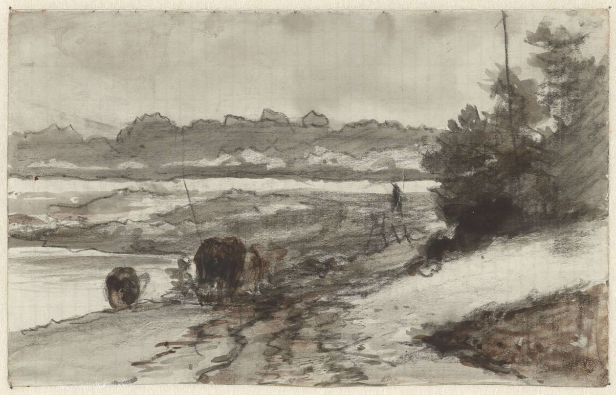 Landschap door Guillaume Anne van der Brugghen