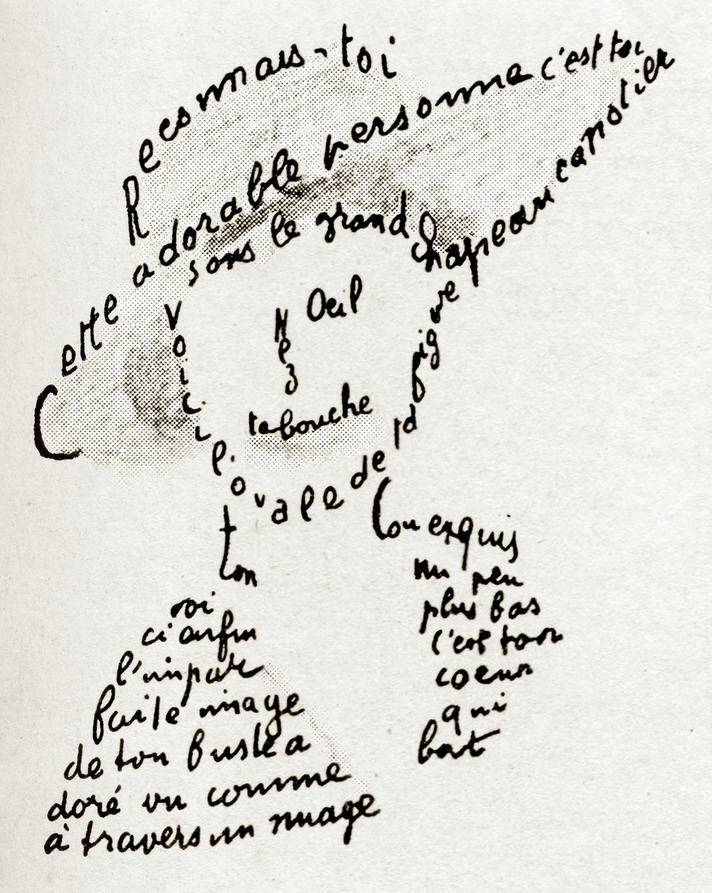 Herken jezelf gedicht adres in Lou door Guillaume Apollinaire