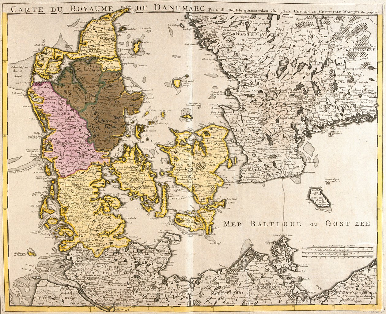 Denemarken door Guillaume Delisle