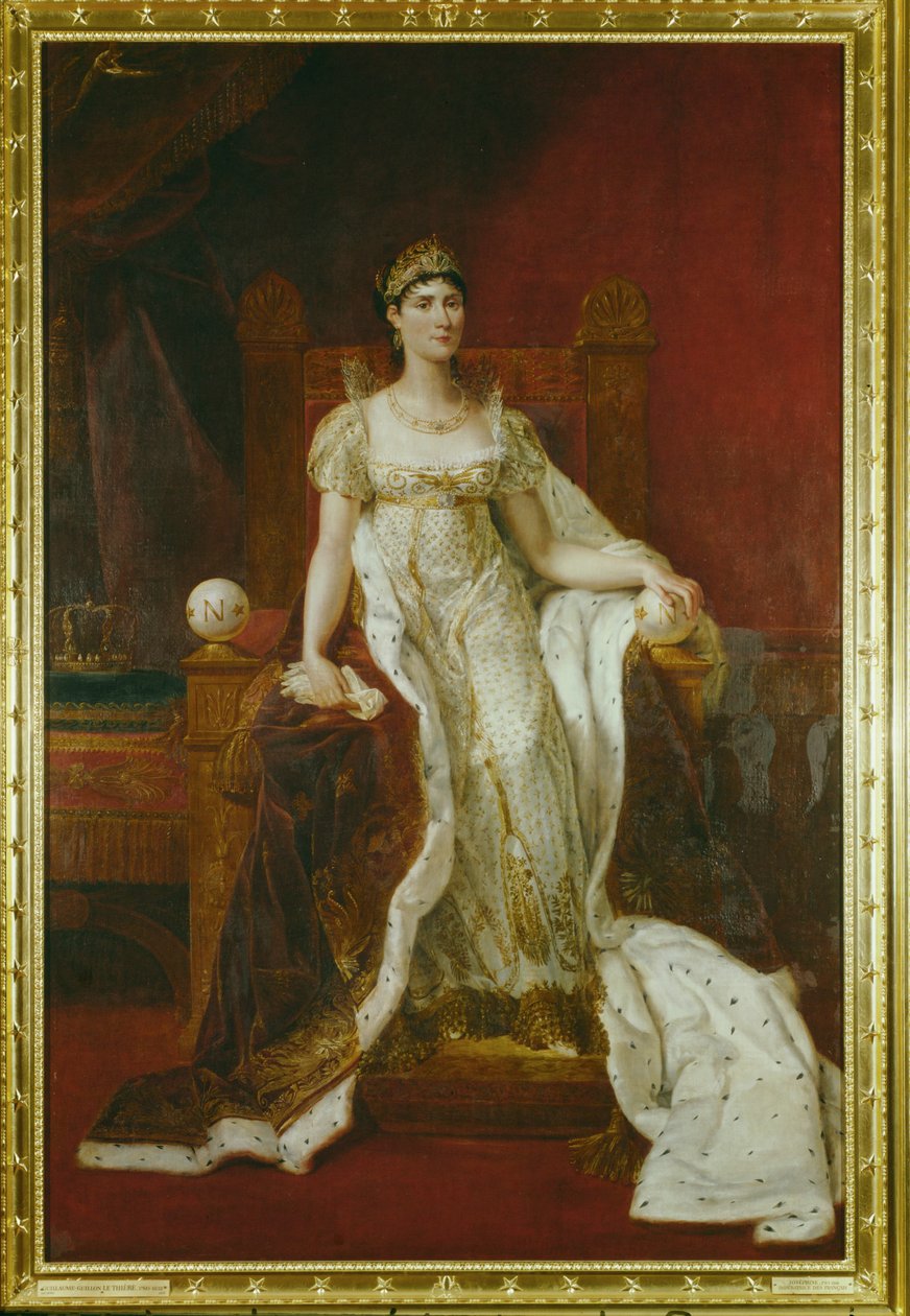 Josephine Beauharnais, keizerin, eerste vrouw van keizer Napoleon I ... door Guillaume Lethiere
