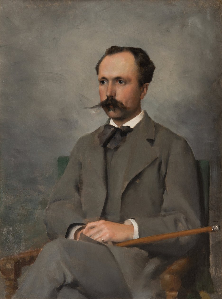 Gustav Cederström (1845-1933), baron, kunstenaar, gehuwd met Amy Jaeder door Gunnar Berndtson