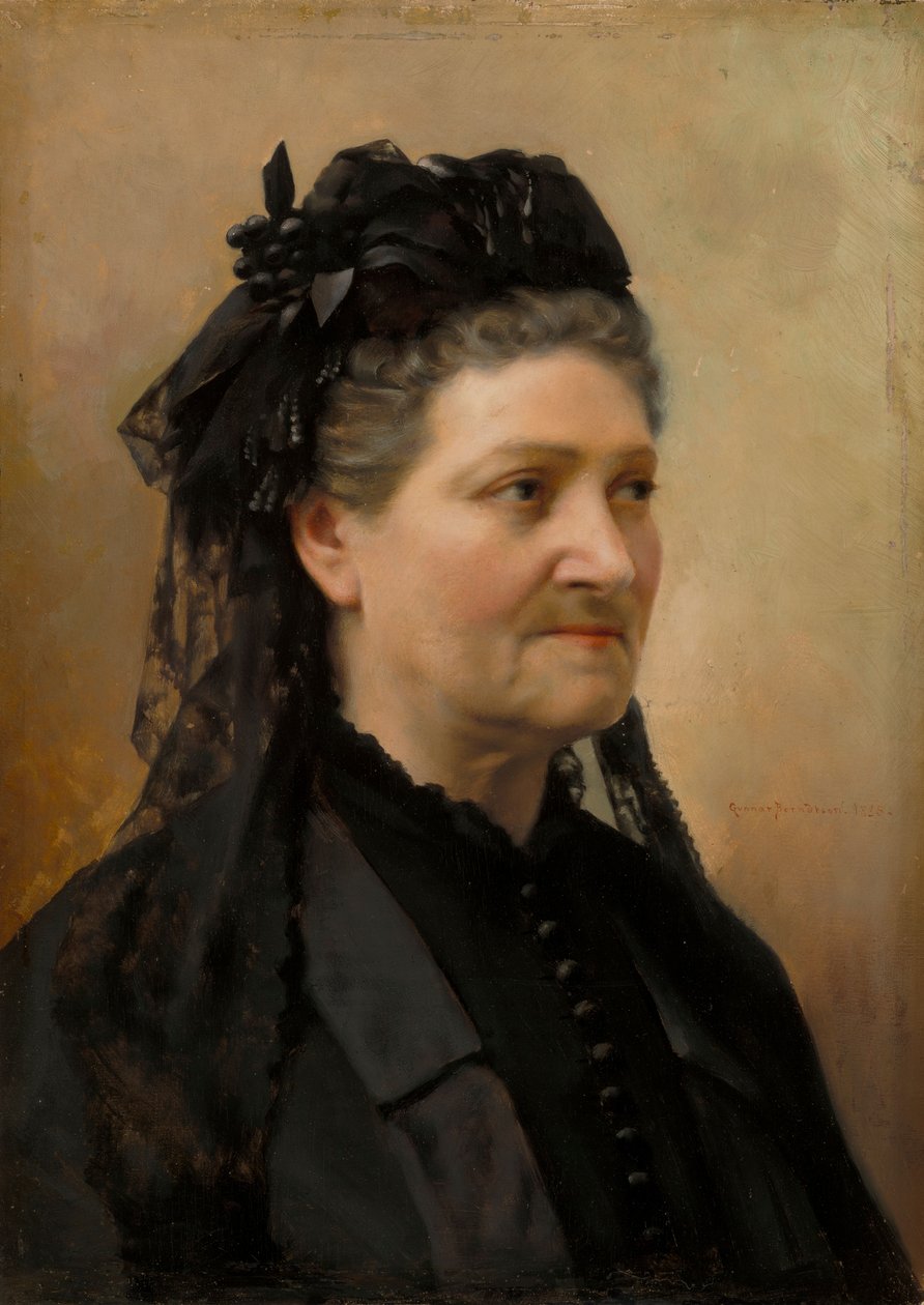 Portret van barones Delort de Gléon de Oudere door Gunnar Berndtson