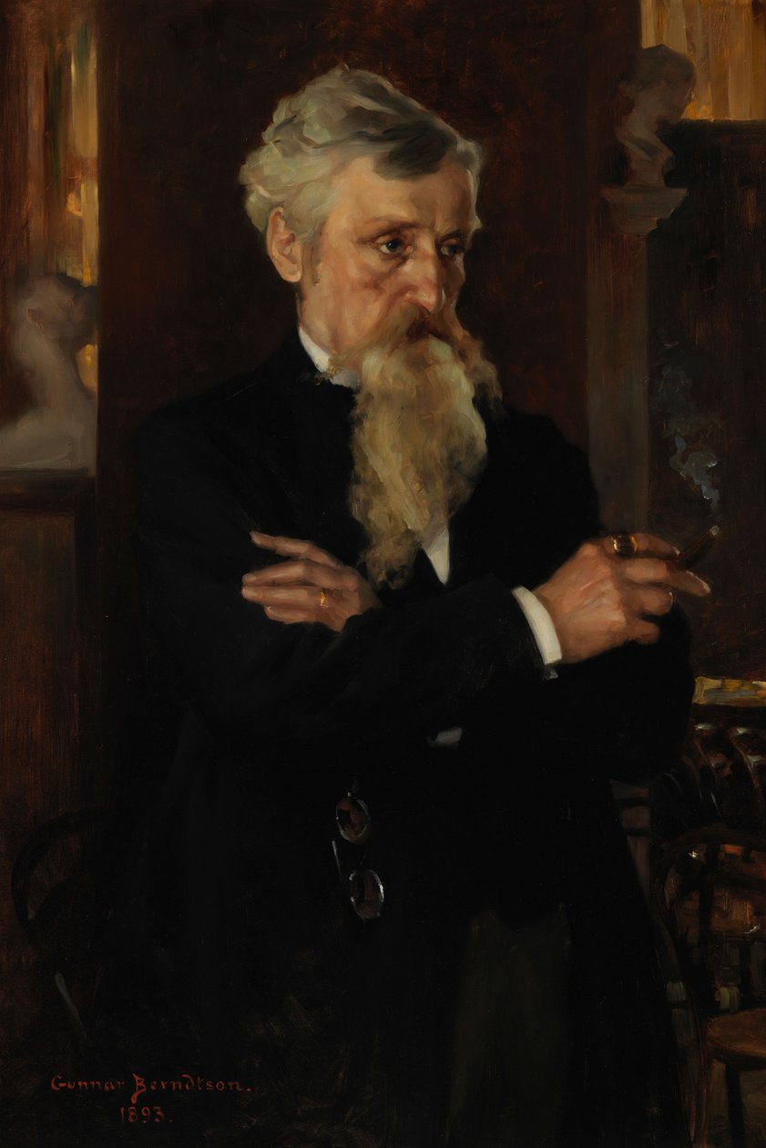 Portret van journalist August Schauman door Gunnar Berndtson
