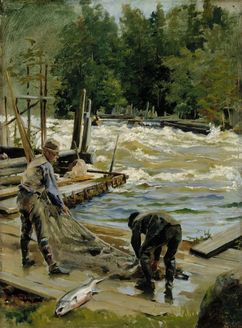 Zalmvisserij door Gunnar Berndtson
