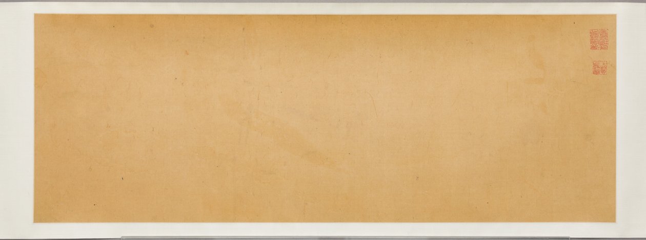 Landschap met visser en gedicht (inkt op papier) door Guo Xu Guo Xu