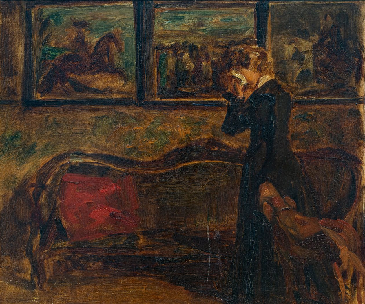 Huilende vrouw door Gustaaf Vanaise