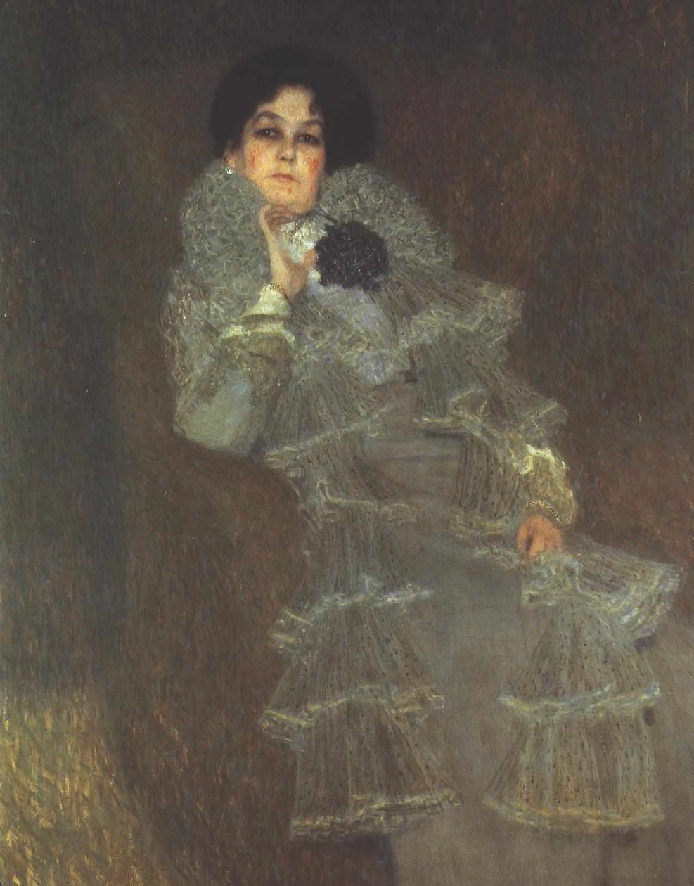 Portret van Marie Henneberg door Gustav Klimt