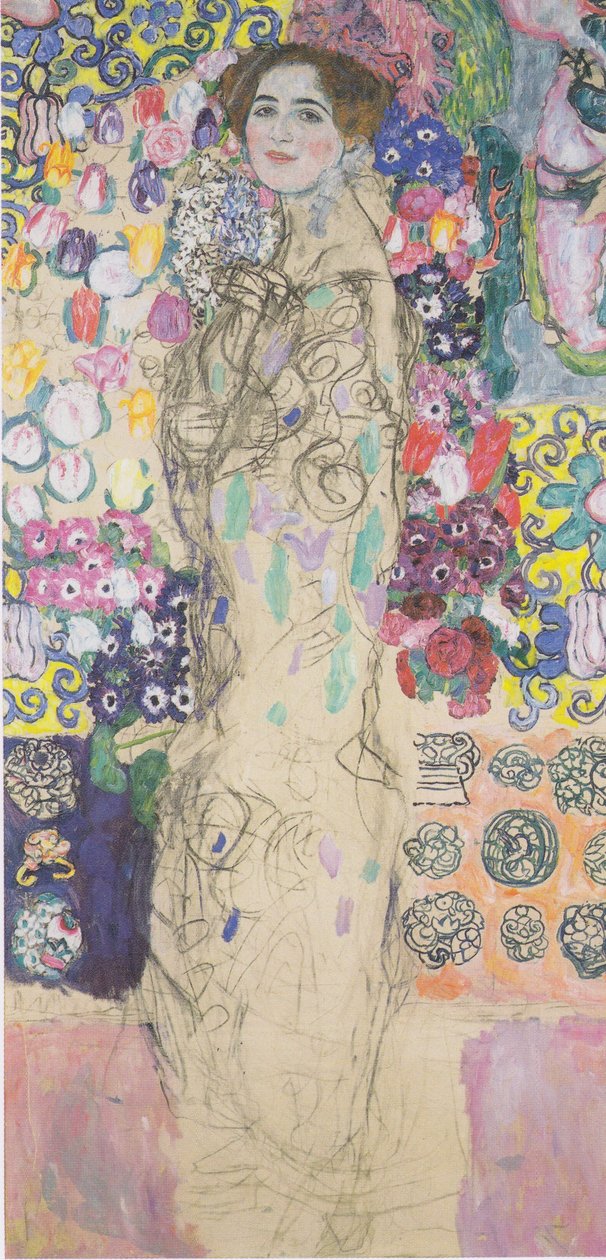 Portret van Ria Munk door Gustav Klimt