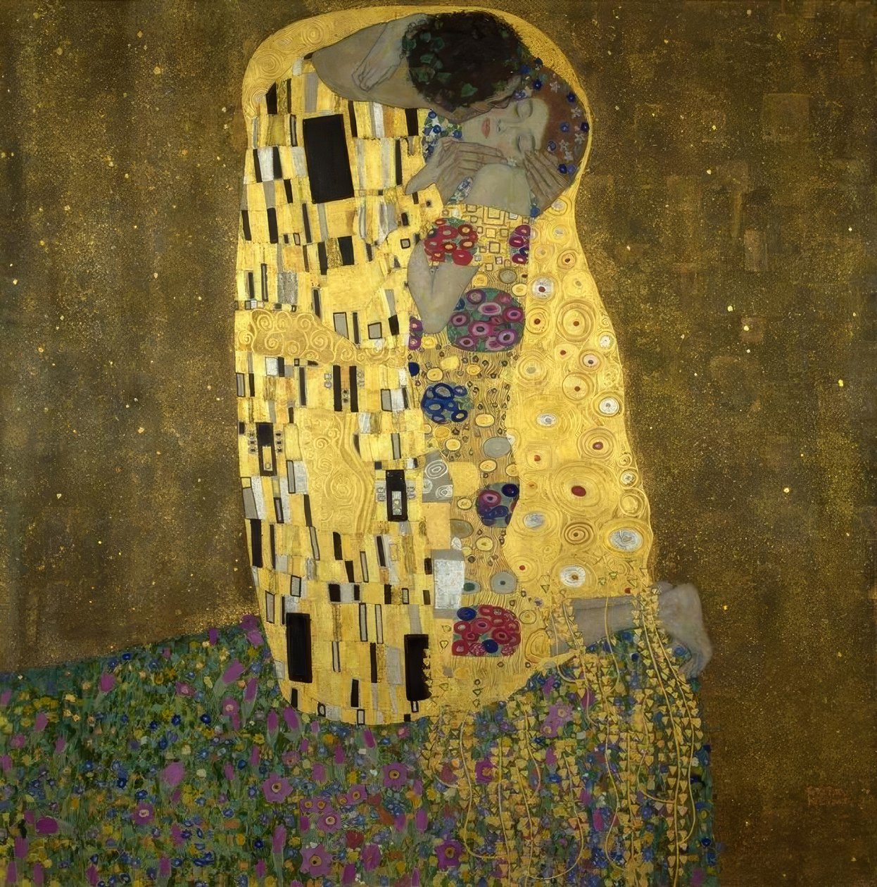 De kus door Gustav Klimt
