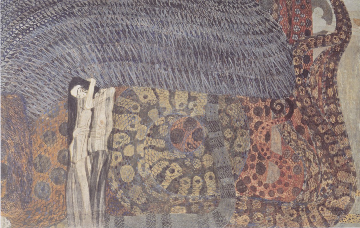 Knagende verdriet door Gustav Klimt