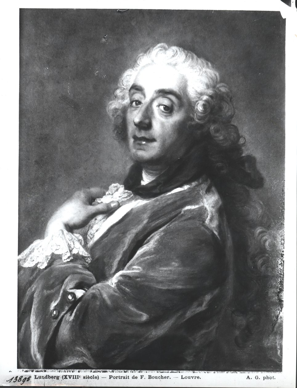 Portret van Francois Boucher (1703-70) 1741 door Gustaf Lundberg