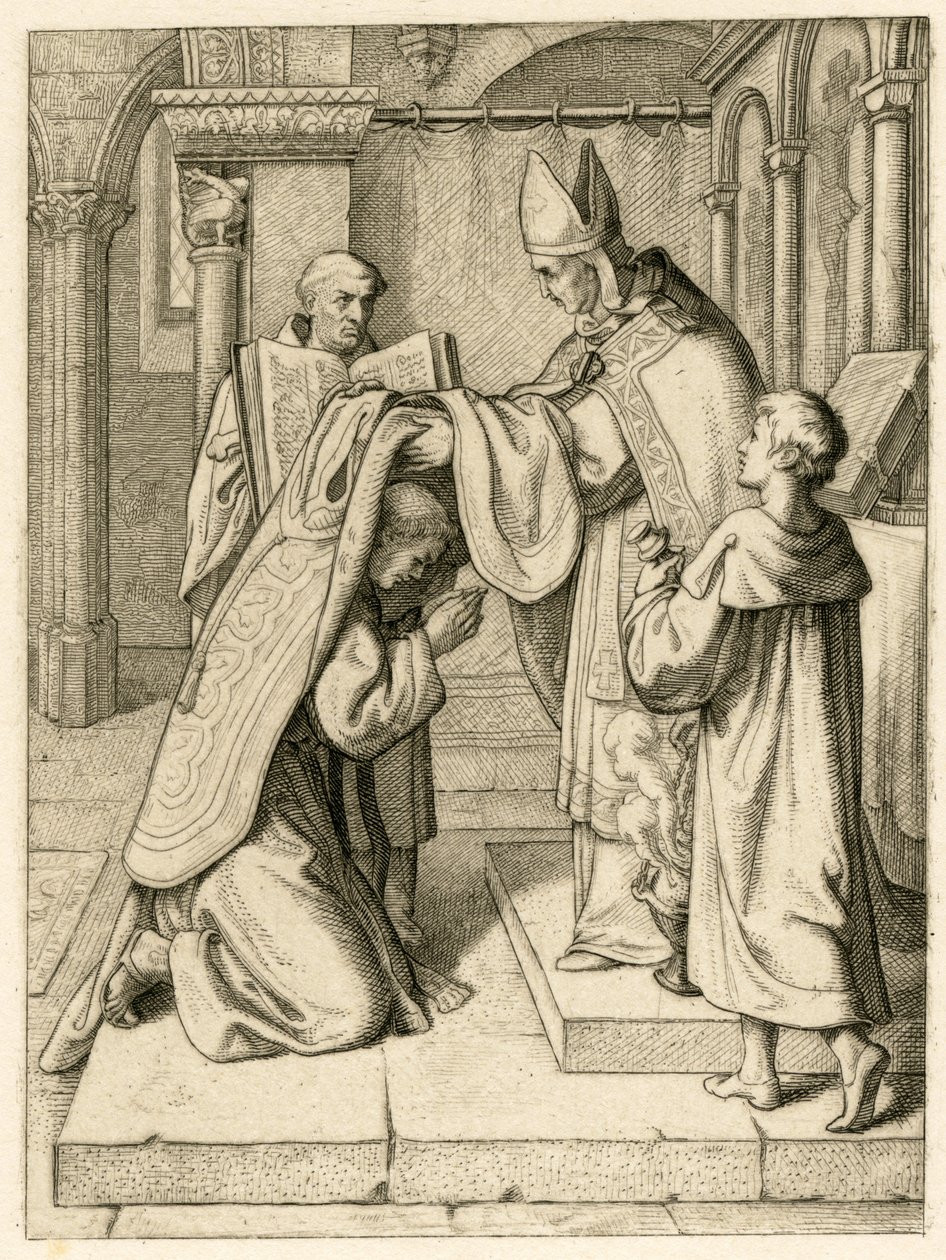 Maarten Luther wordt tot priester gewijd door Gustav Ferdinand Leopold Konig