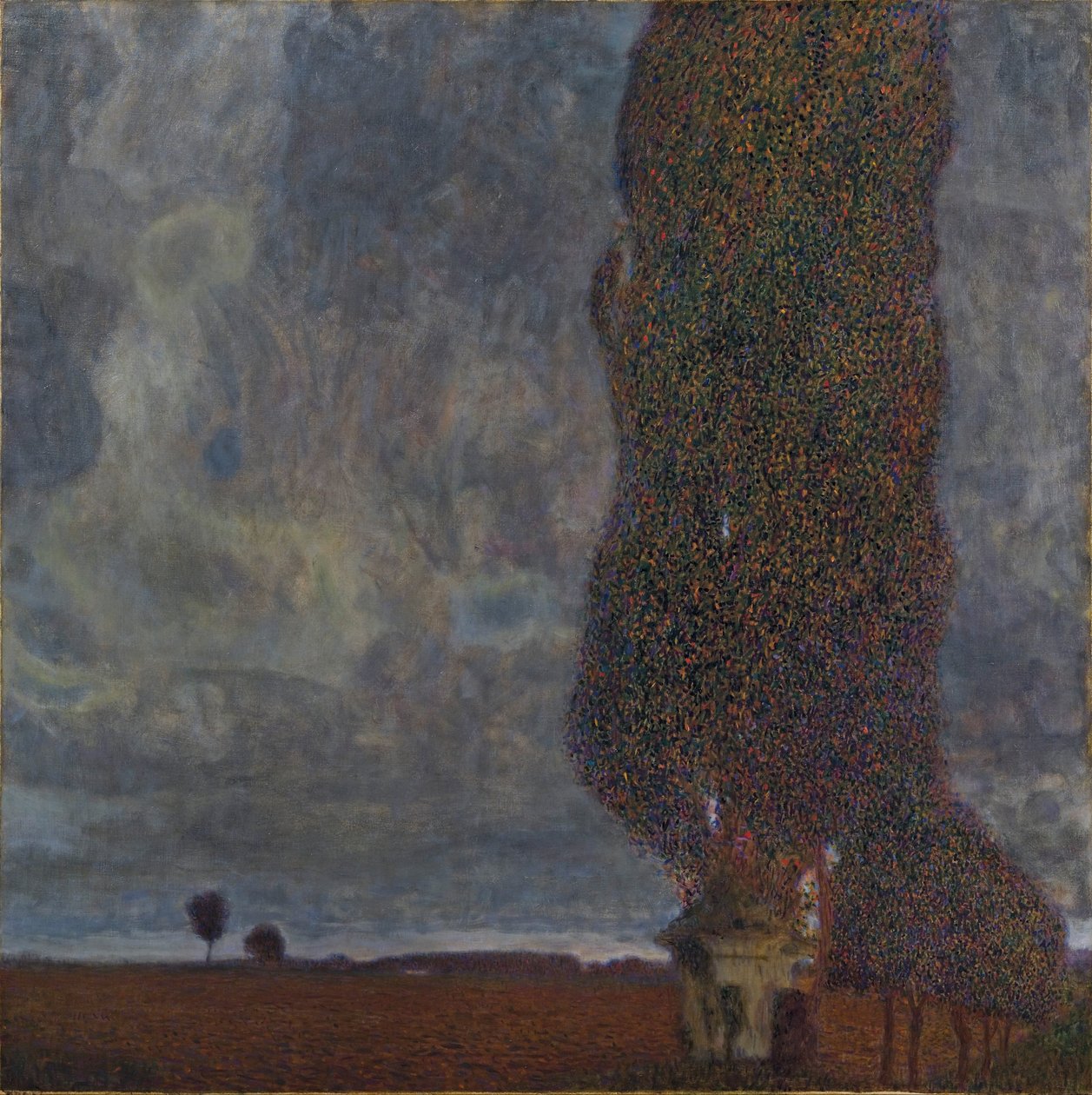 „Aankomend onweer” (De grote populier II) door Gustav Klimt