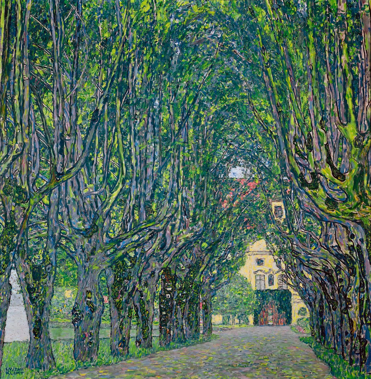 Laan in het park van Kammer Kasteel, 1912 door Gustav Klimt