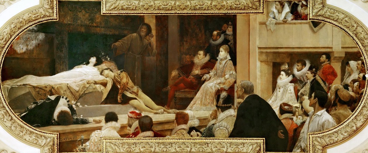 Globe Theatre van Shakespeare door Gustav Klimt