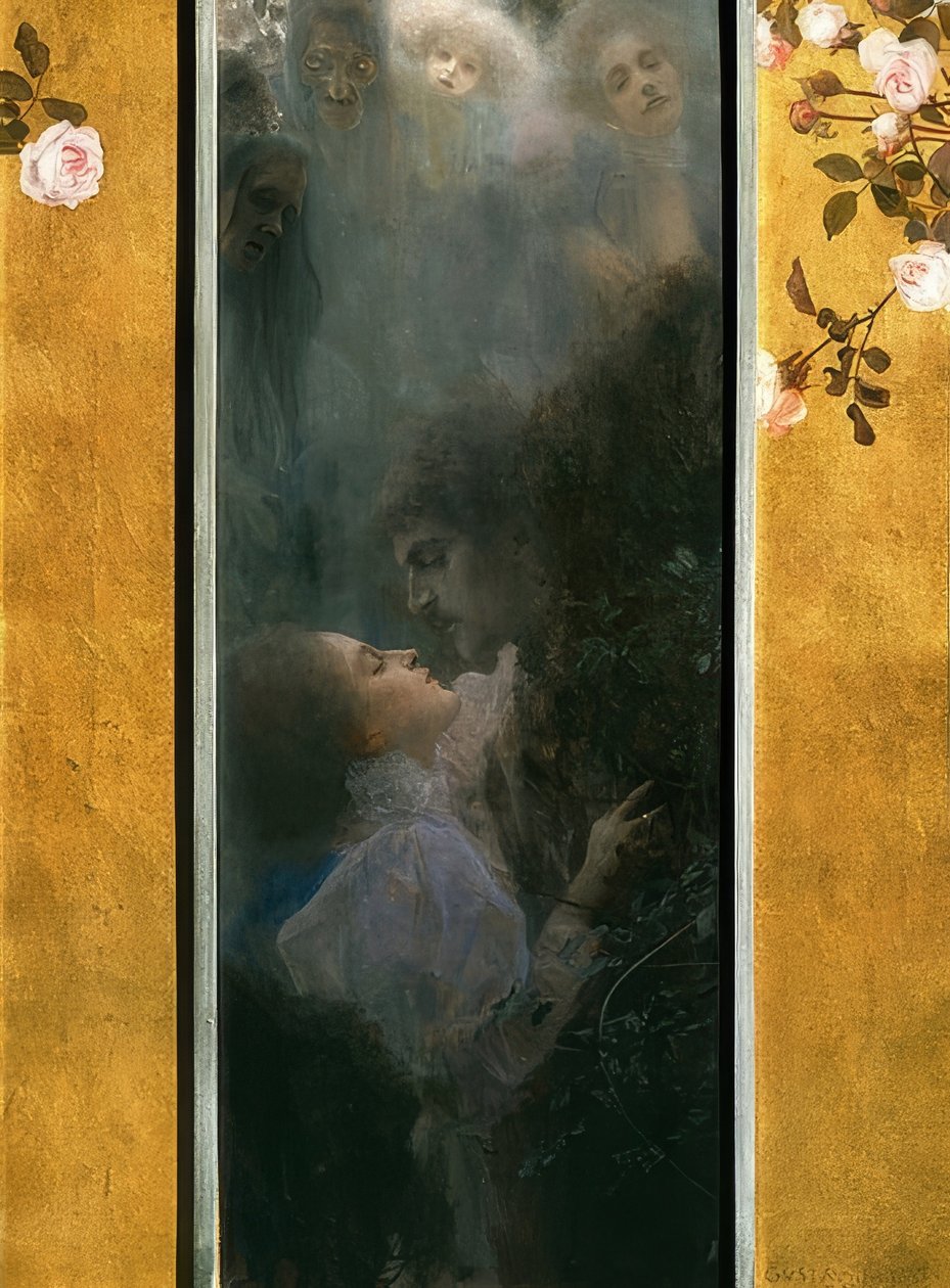 Liefde door Gustav Klimt