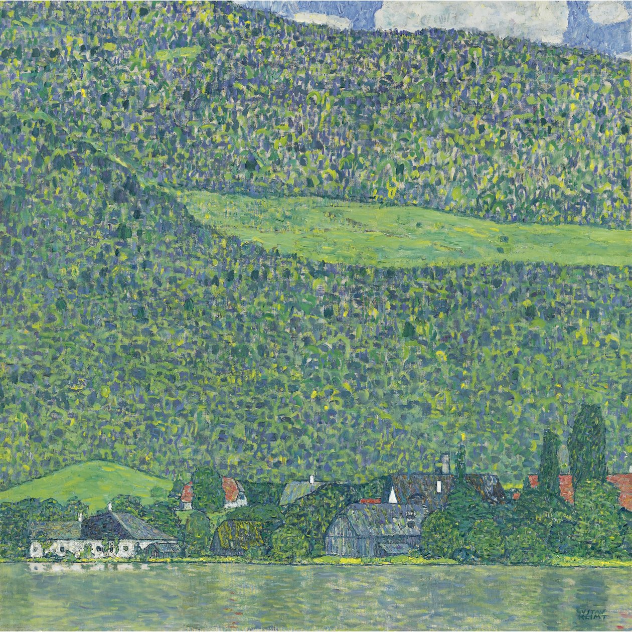 Litzlberg aan de Attersee, 1914-1915 door Gustav Klimt
