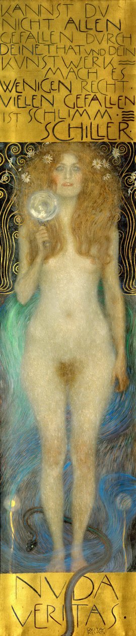 Nuda Veritas, 1899 door Gustav Klimt