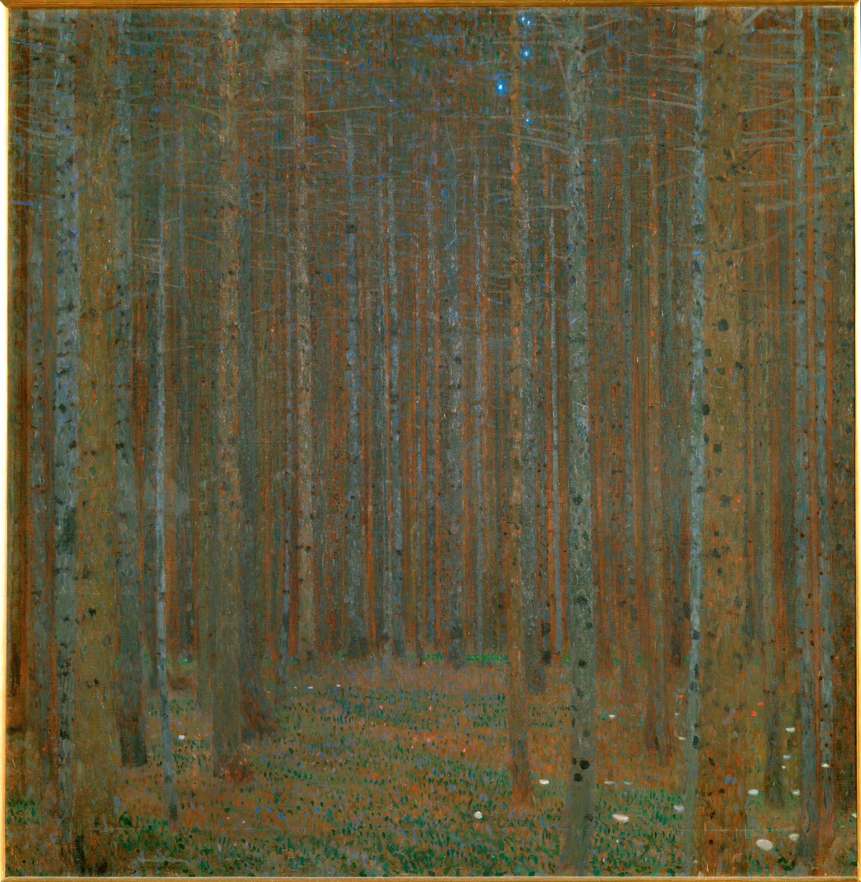 Pineforest door Gustav Klimt
