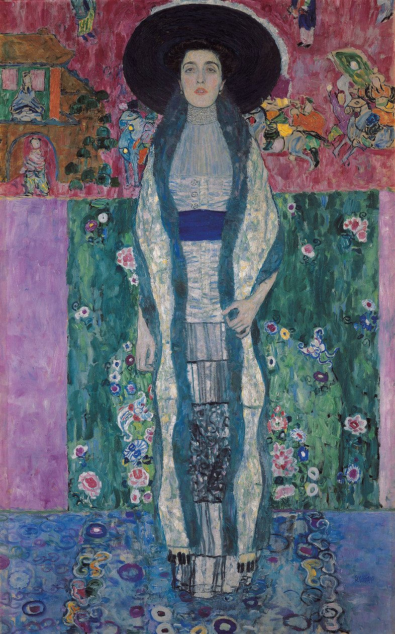 Portret van Adele Bloch-Bauer II door Gustav Klimt
