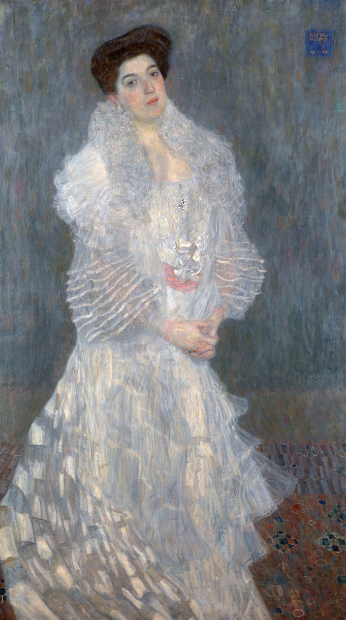 Portret van Hermine Gallia (1870-1936) 1904 door Gustav Klimt