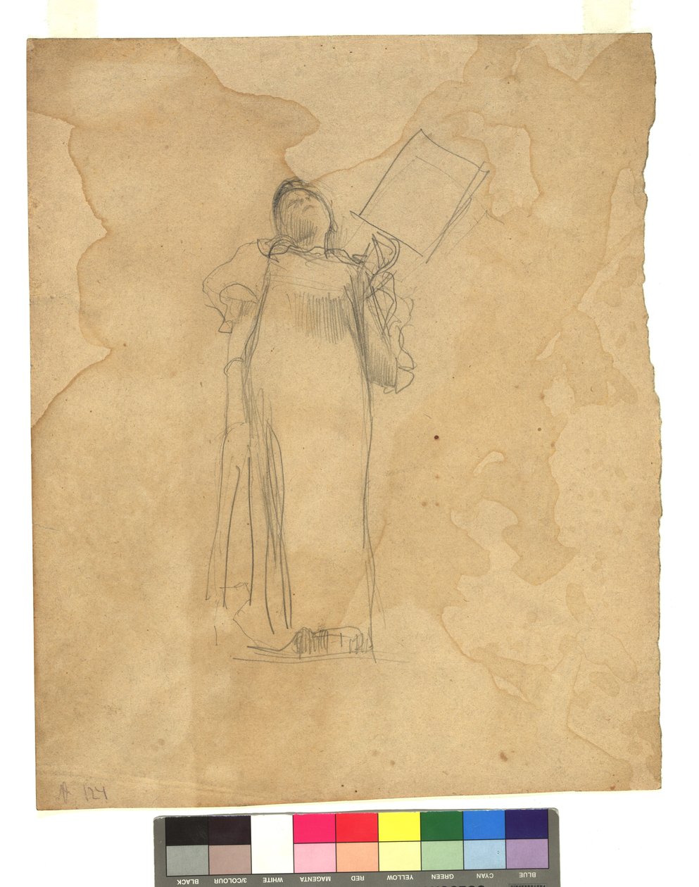 Stehende Frauengestalt door Gustav Klimt