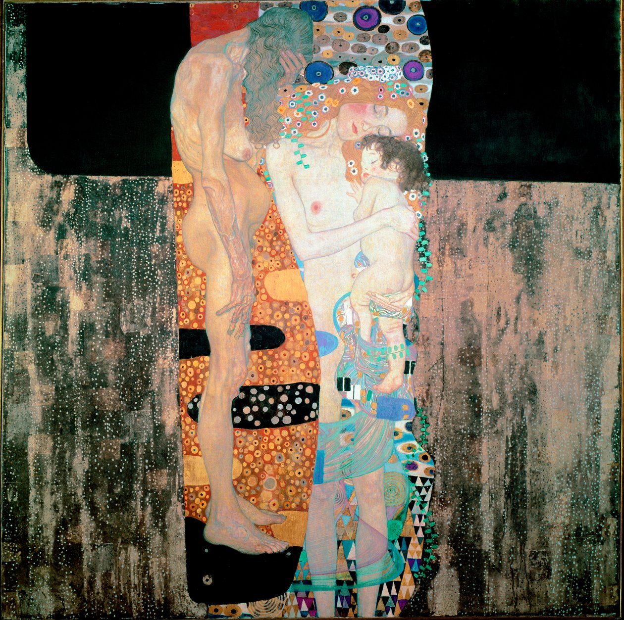 De drie leeftijden van de vrouw door Gustav Klimt