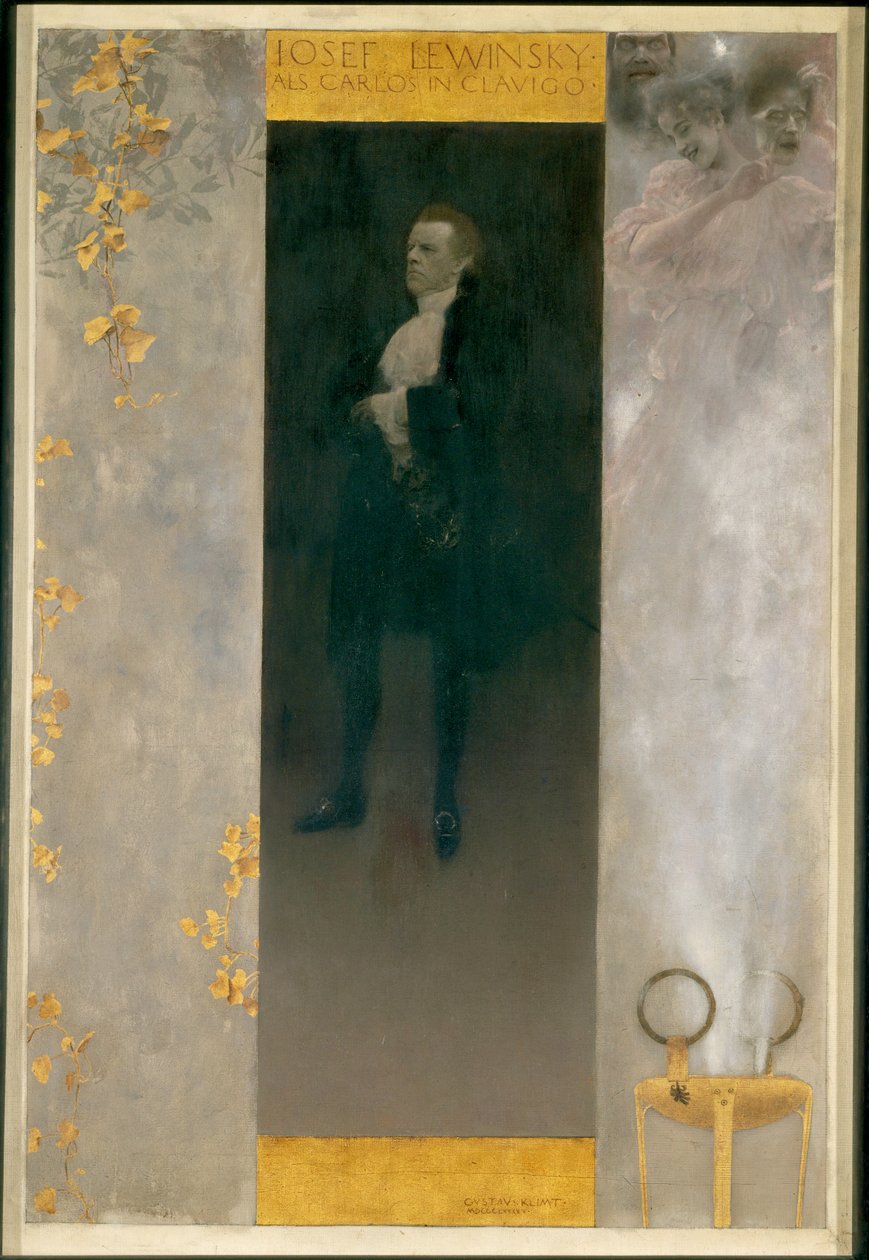 De acteur Josef Lewinsky als Carlos in Goethe