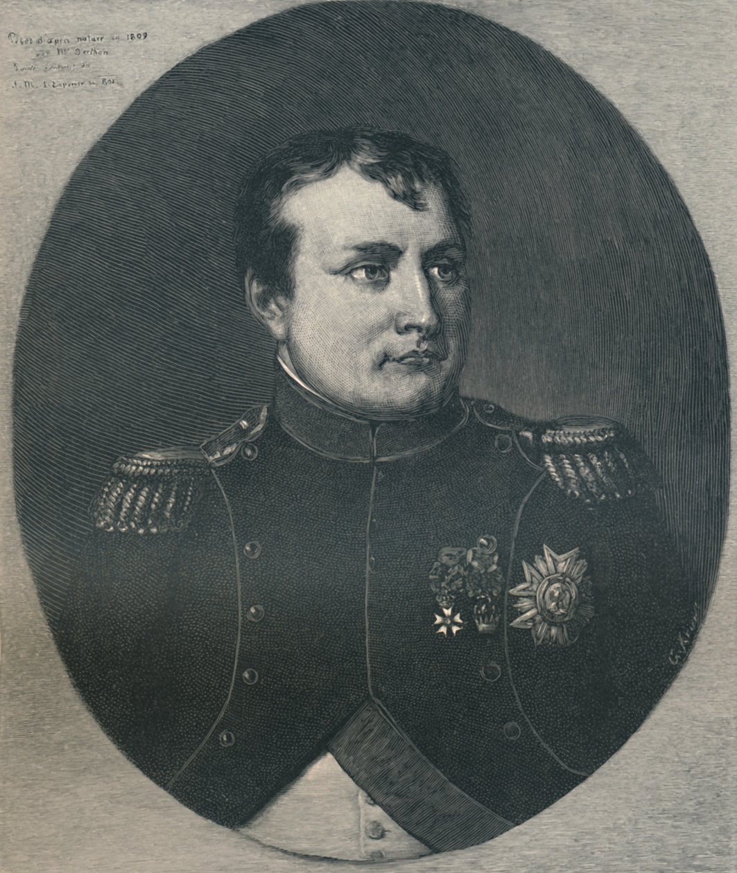 Napoleon Bonaparte in 1809, 1896 door Gustav Kruell
