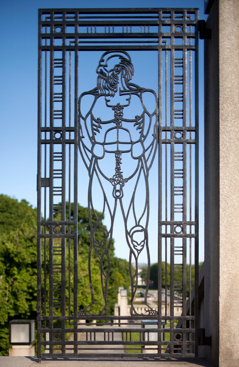 Ingangspoort naar het Beeldenpark door Gustav Vigeland