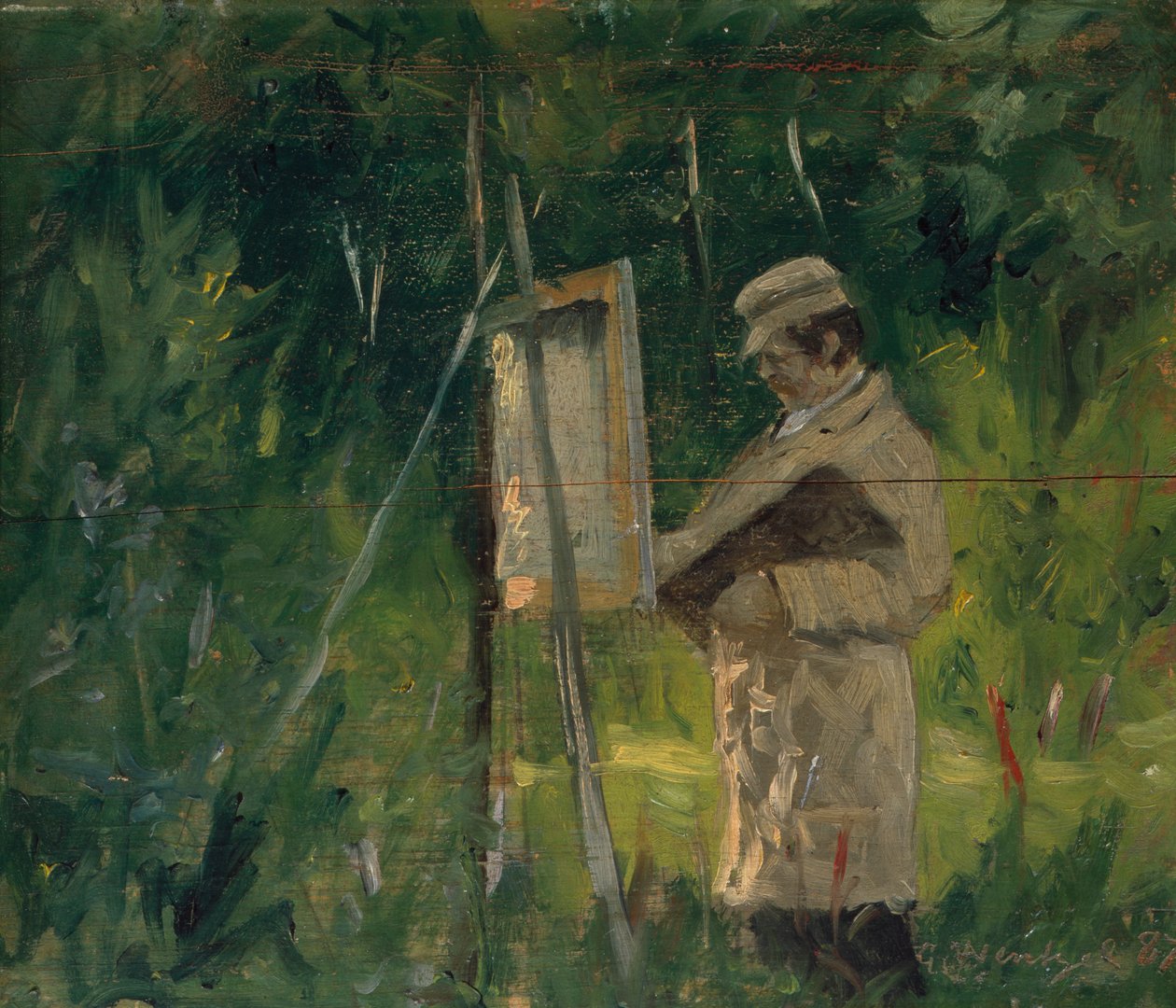Schilder bij de ezel door Gustav Wentzel