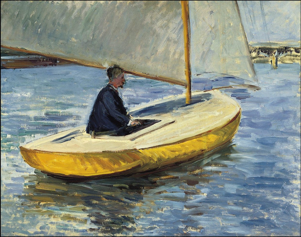 De gele boot door Gustave Caillebotte