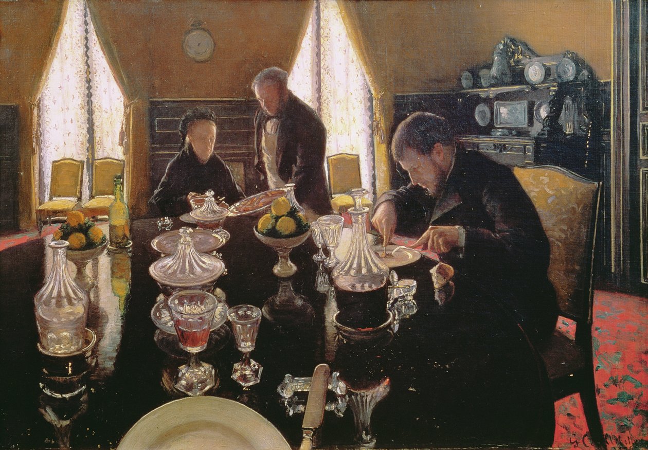 Lunch, 1876 door Gustave Caillebotte