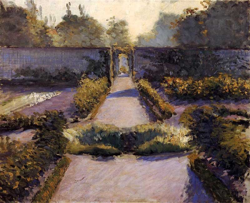 De moestuin, Yerres door Gustave Caillebotte