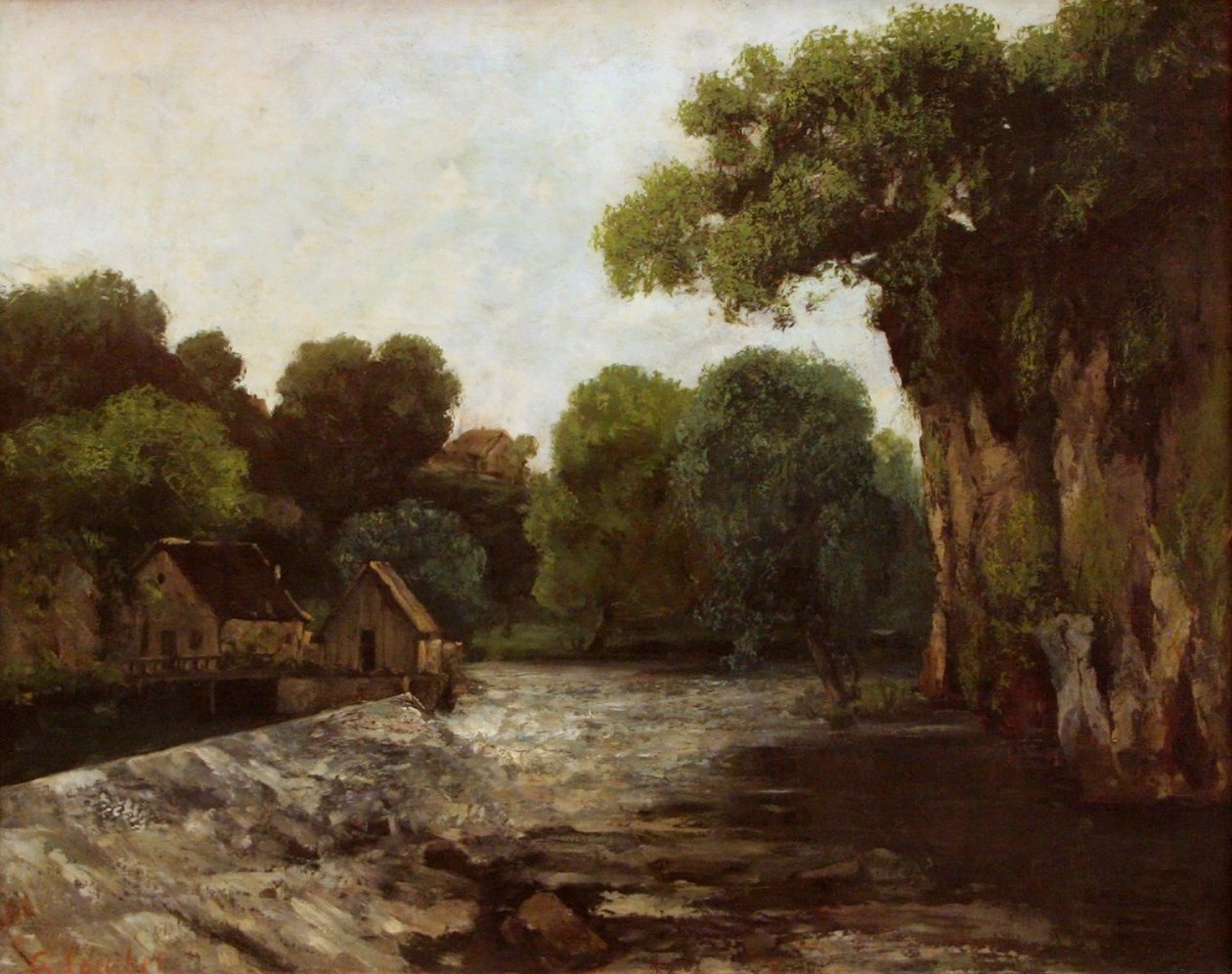 De Molenstuw door Gustave Courbet