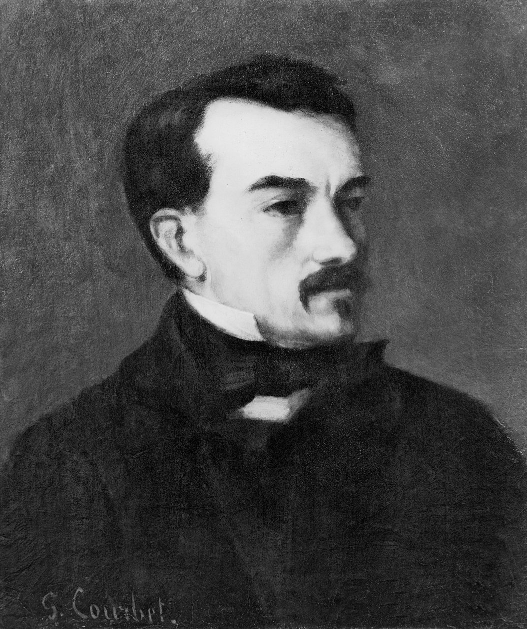 Portret van een man door Gustave Courbet