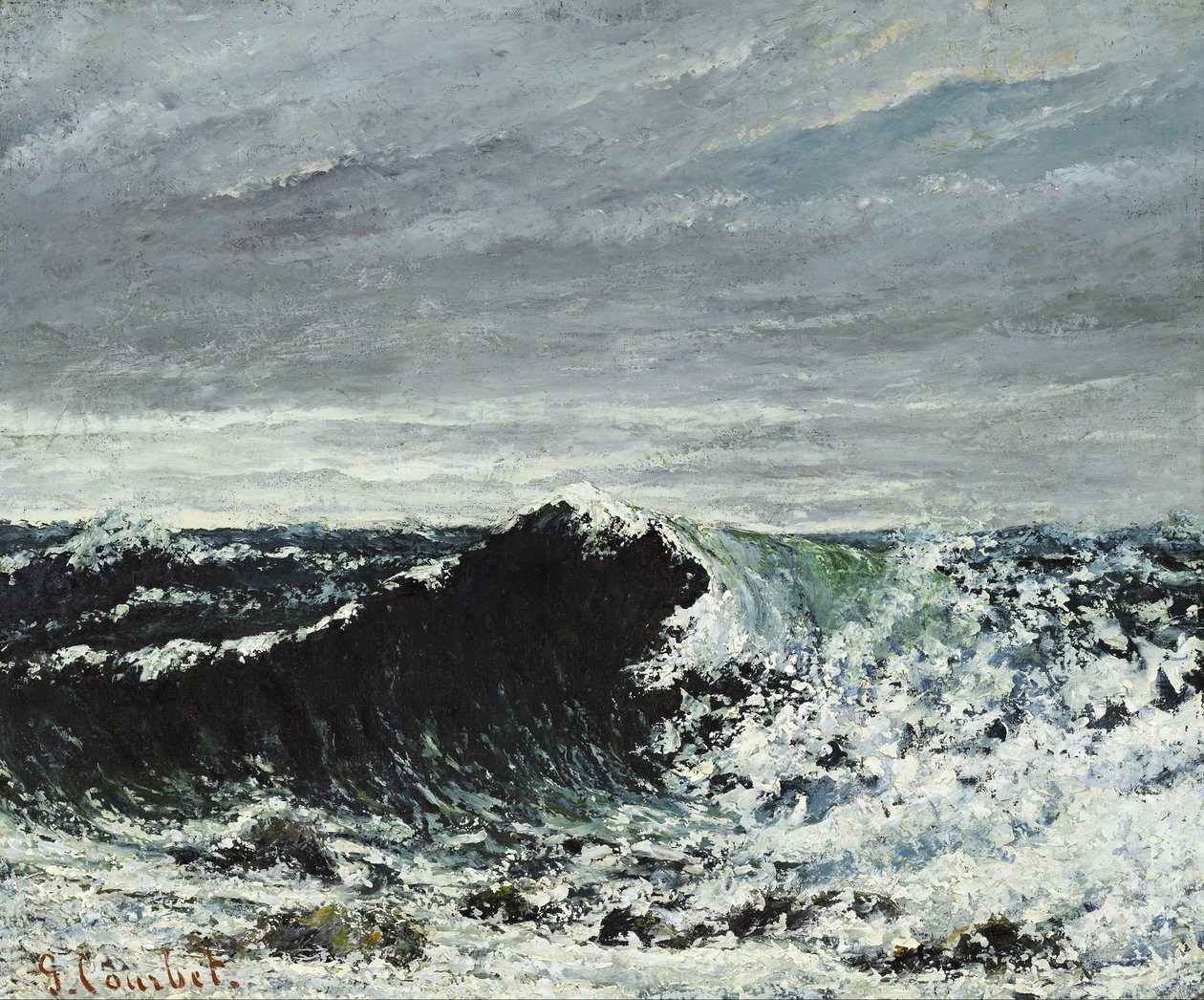 De golf door Gustave Courbet