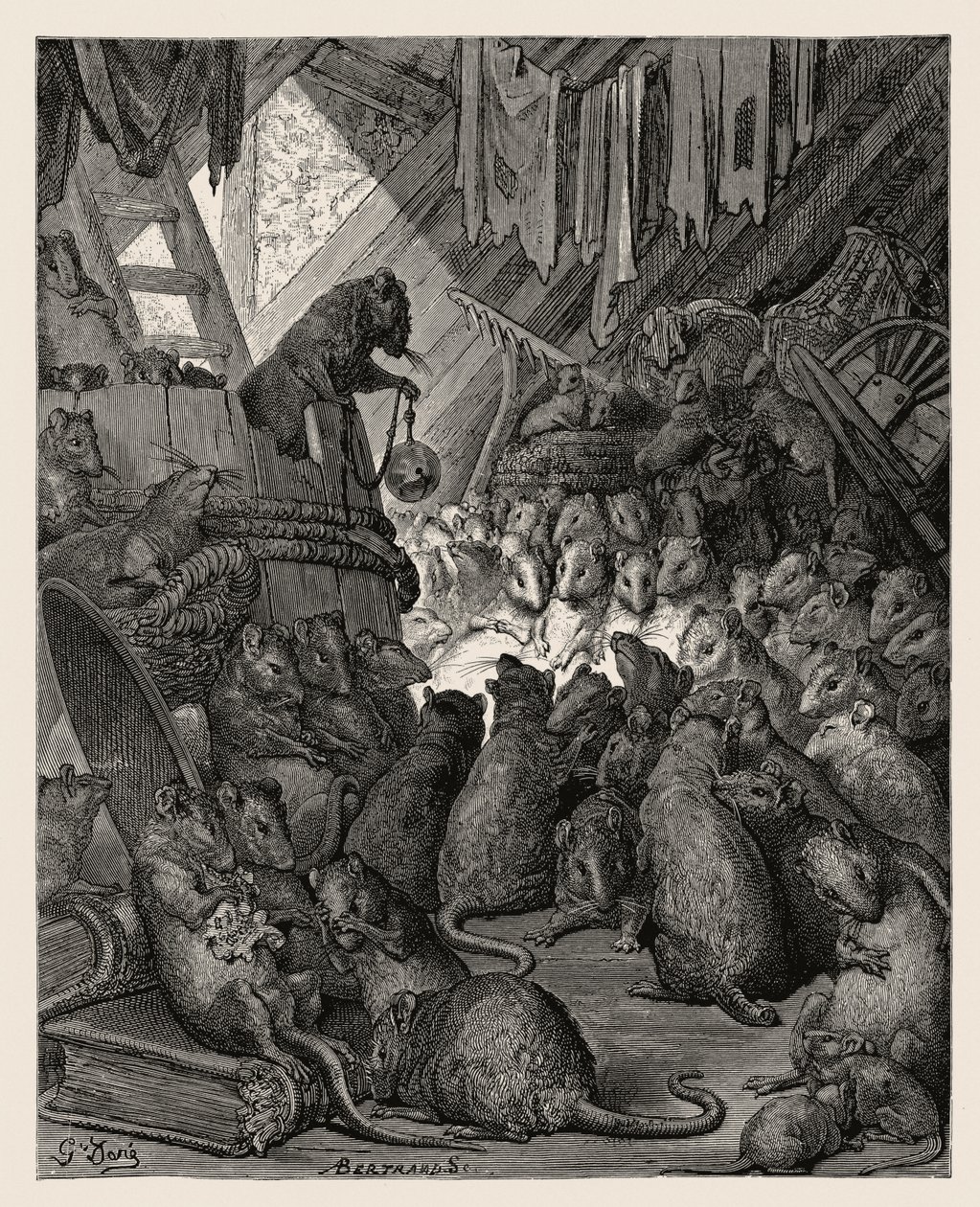 Scan van een gravure van Gustave Doré door Gustave Dore