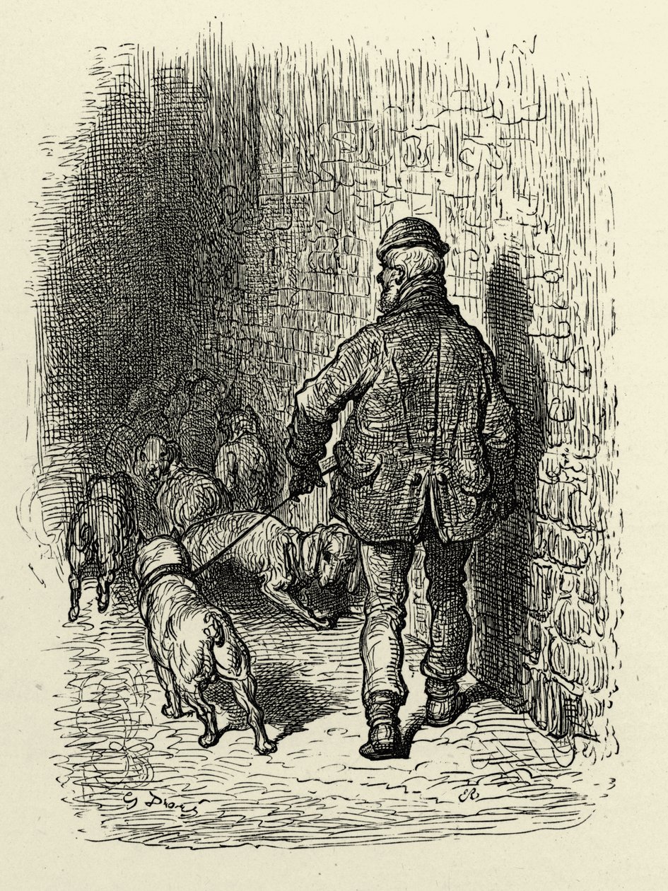 Victoriaans Londen Docks door Gustave Dore