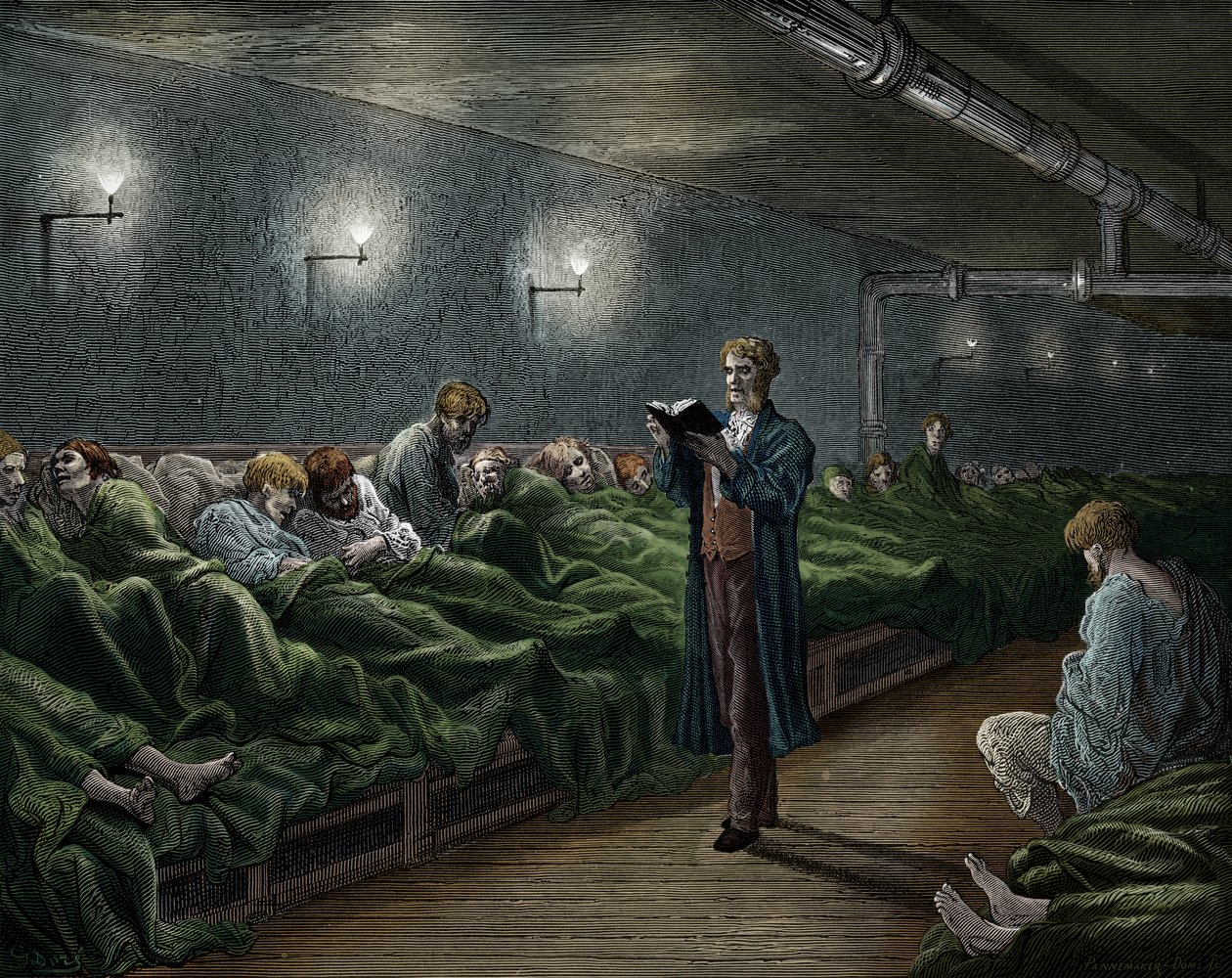 Victoriaans Londen toevluchtsoord door Doré door Gustave Dore