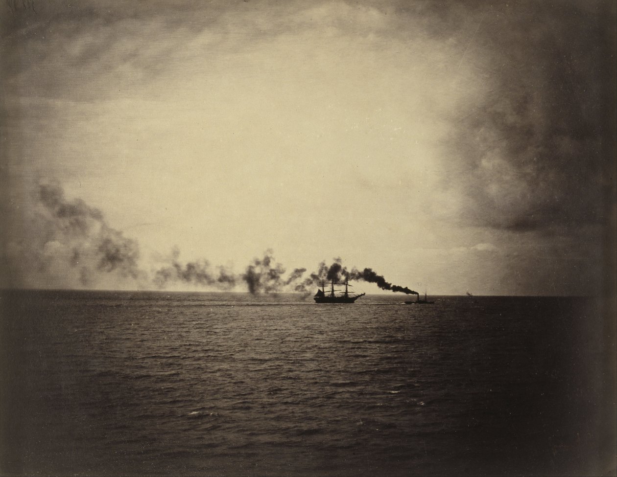 Stoomboot door Gustave Le Gray