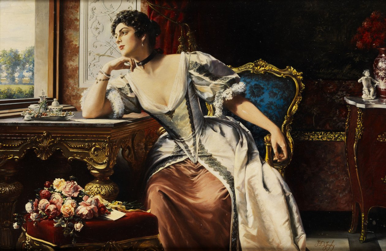 Gedachten bij het schrijven van de brief door Gustave Léonard de Jonghe