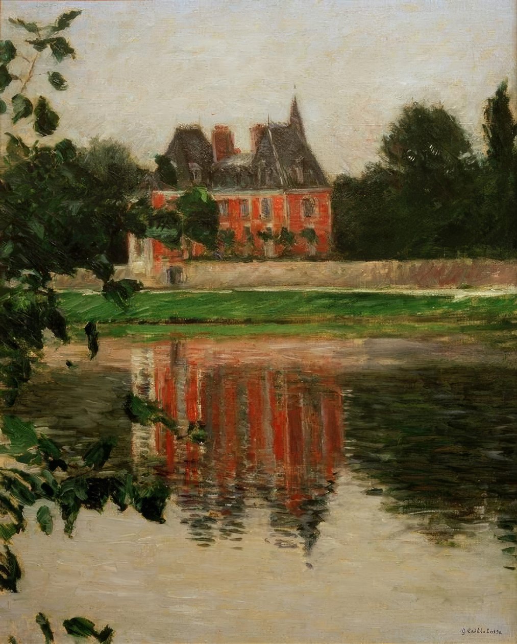 Kasteel aan de Seine, Argenteuil door Gustave Caillebotte