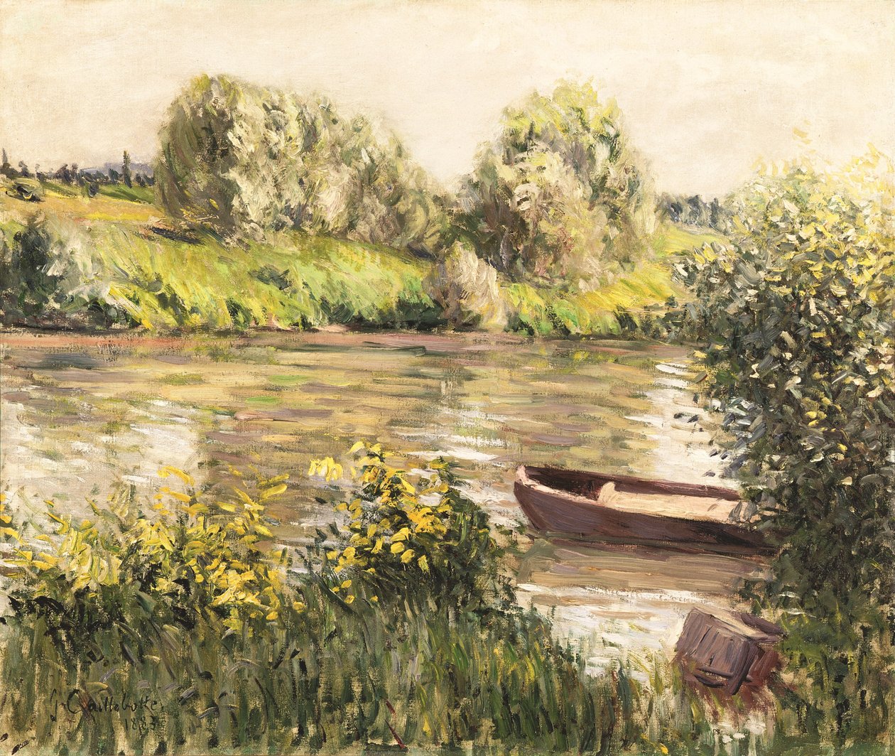Frans: Barque près de la rive, effet d