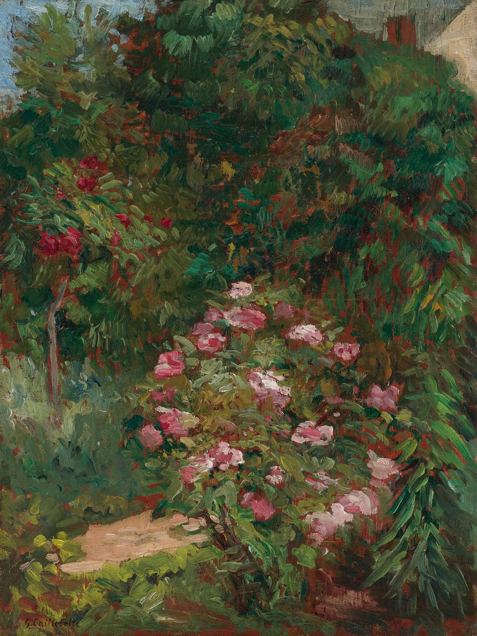 Bloemperken, tuin Petit Gennevilliers door Gustave Caillebotte