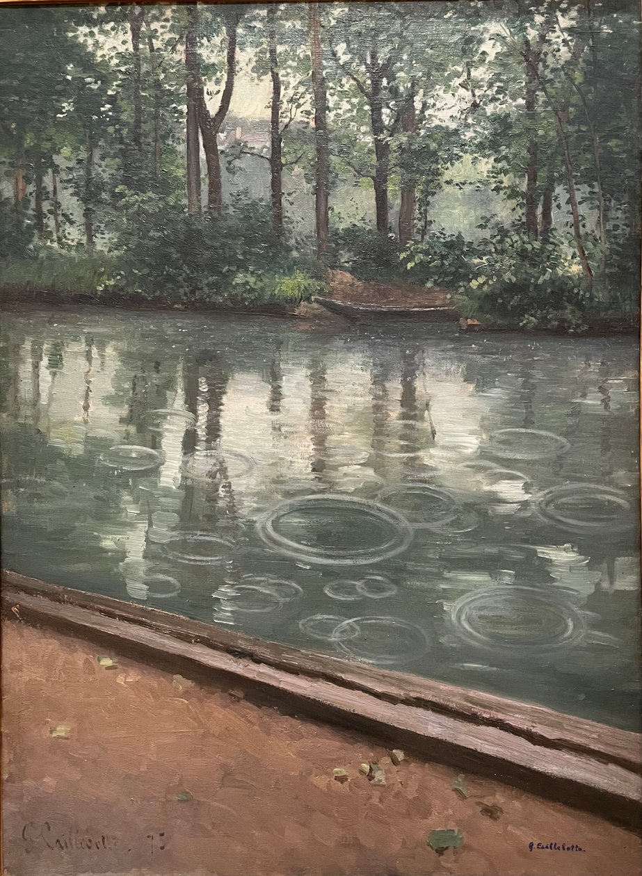 De Yerres, effect van regen, 1875. Gustave Caillebotte door Gustave Caillebotte